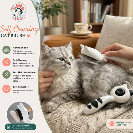 Perfect Paw™ Self-Cleaning Cat Brush